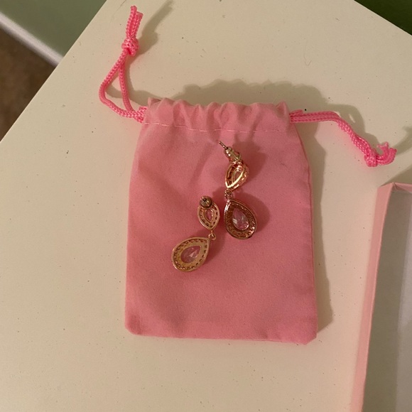 💎 ROSE GOLD DIAMOND EARRINGS - Picture 4 of 4